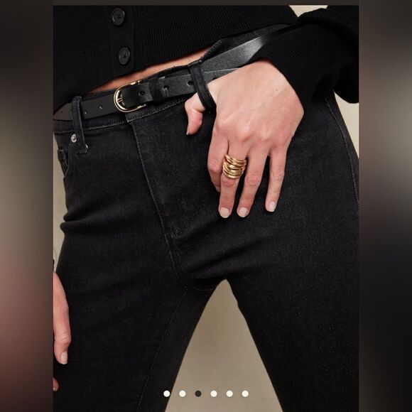Banana Republic MID-RISE SKINNY JEAN Black size 30/10 Tall NWT Retail $80 - Picture 4 of 9